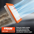 FRAM Extra Guard Flexible Panel Engine Air Filter Replacement, Easy Install w/Advanced Engine Protection and Optimal Performance, CA12295 for Select Subaru Vehicles