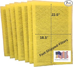 Fast-Shipped-Filters 7 Pack 20x25 Replacement Filter Pads Designed to Fit with MicroPower Guard One Hour Air Cleaner 20x25 Refill Yellow