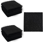 12PCS 5” Square Compost Bin Charcoal Filters, 0.4” Thick Activated Carbon Filters for Kitchen Countertop Compost Pail, Home Bucket Filter Replacements