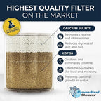 HammerHead Showers® Solid Metal Shower Head Filter – KDF 55 Shower Filter, High Pressure Universal Shower Filters to Remove Toxic Chemicals – Removes Chlorine and Heavy Metals – Brushed Nickel