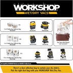 WORKSHOP Wet/Dry Vacs Vacuum Filters WS23200F HEPA Media Filter For Shop Vacuum Cleaner (Single HEPA Media Filter For Wet/Dry Vacuum Cleaner) Fits WORKSHOP 5-Gallon to 16-Gallon Shop Vacuum Cleaners