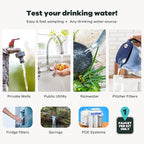 Tap Score Iron in Water Test Kit | Well or City | Full Report | EPA Certified Drinking Water Labs | #1 Best Home Water Test 2021-24 NYT Wirecutter | 100% Unbiased