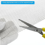 PATIKIL 40" L x 10" W Woven Wire Mesh, 6 Mesh 316L Stainless Steel Air Vent Filter Screen for Window Security Vent Cover Filtration Animals Fence