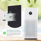 Breathe Naturally Universal Cut To Fit Carbon Activated Air Filter - Replacement Charcoal Filters - Pre Filter Carbon Sheet for Air Purifier, Vent Filters & More - Packed in USA (Pack of 2, 12x48)