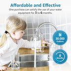 AQUA CREST FXHTC 5 Micron 10" x 4.5" Whole House Water Filter Replacement for GE® FXHTC, GXWH40L, American Plumber W10-PR, W10-BC, Culligan® RFC-BBSA, GXWH35F, W50PEHD, Pentek R50-BB, Pack of 2