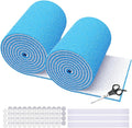 2PCS 12 x 140" Air Vent Filters, Cut-to-Size MERV 8 Filter Material, Triple Layer HVAC Furnace Vent Filters for Home, Floor, Ceiling, Grilles - Includes 48PCS Adhesive Hook Tape.