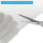 PATIKIL 40"L x 16"W Woven Wire Mesh, 40 Mesh 304 Stainless Steel Air Vent Filter Screen with Gloves for Window Security Vent Cover Filtration Animals Fence
