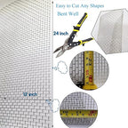 2PACK 304 Pretty Sturdy 12” X 24”(310mm X 610mm), 5 Mesh Wire Mesh Screen, Stainless Screen, Mesh Screen Never Rust, Hard and Heat Resisting Wire Mesh Used for Many Projects by Valchoose