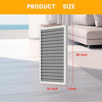 14x30x1 HVAC Furnace Air Filter, Lasts a Lifetime, Washable, the Last HVAC Filter You Will Ever Buy, Breathe Safely at Home or in the Office,Merv 8(Actual Size:13.5x29.5x0.82 Inch)