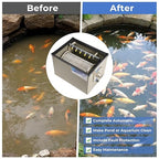 Rotary Drum Filter-3000GPH Canister Filter AC110-240V RDF Fully Automatic Water Self-Cleaning Filtration for Koi Pond,Fish Pond,Aquarium,Fish Farm,Seedling Cultivation Base,Aquaculture,Hydroponics