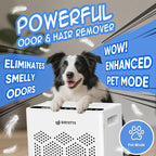 DAYETTE Air Purifiers for Home Large Room Up to 2400 Ft² with Fragrance, Smart WiFi Alexa Control,Auto Mode, HEPA Air Purifier with Washable Prefilter for Bedroom, Dorm Room, Pets, Office