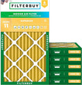 Filterbuy 14x25x2 Air Filter MERV 11 Superior Pet & Allergy Defense (6-Pack), Electrostatic Pleated HVAC AC Furnace Filters Replacement, Made in USA (Actual Size: 13.50 x 24.50 x 1.75)