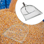 Leaking Soil Shovel Filter Stainless Steel Sieve 4mm/6mm/8mm/12mm Mesh Sifting Shovel for Sifting Corn Kernels Gardening Farm Chicken Coop and Goat Stall Multipurpose Dustpan (Sliver-6MM)