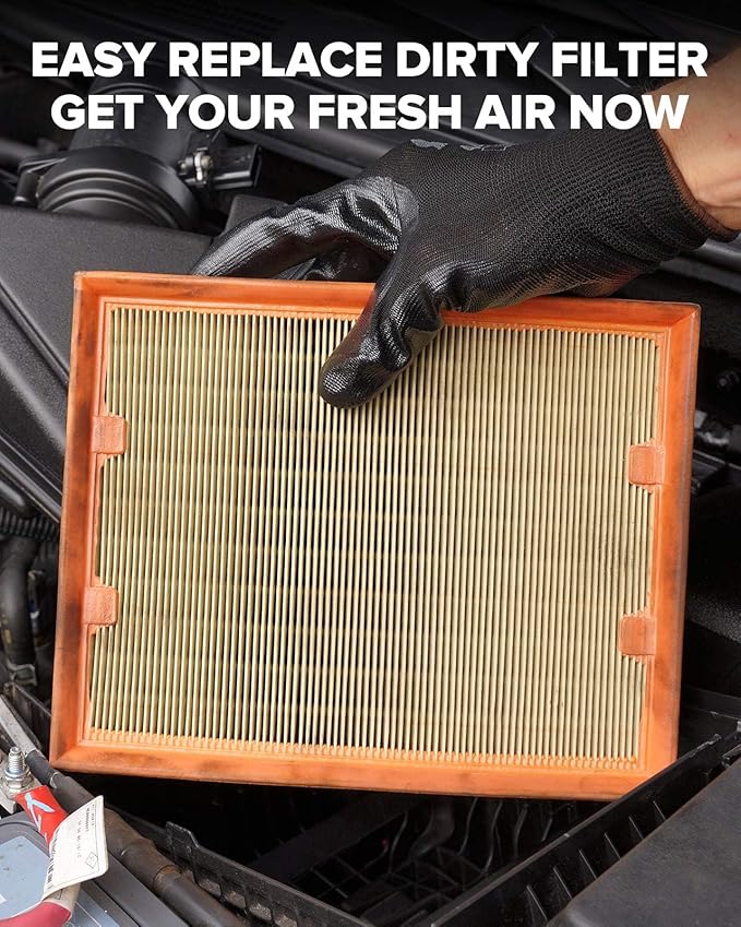PHILTOP Engine Air Filter, CA10261 Replacement for Ram 2500 3500 4500 5500 6.4L & 6.7L 2011-2024, Dodge Ram 2500-5500 (2007-2010), Flexible Panel