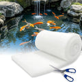 2" Thick Koi Pond Filter Pad, 18" x 72" Fish Pond Filters for Outdoor Ponds, Pond Filter Media, Pond Filter Material, White Bulk Roll-Cut to Size-Fit for Aquarium Filter Floss