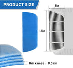 RV Air Filter, RV 6 x 16 inch Replacement for AC Vent MERV-6 for Airflow System of Motorhome, RV Air Filter Accessories
