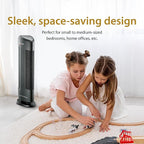 Ionic Pro Turbo (TA550) Ionic Air Purifier Tower for Home, Quiet Ionic Filterless Design, Covers Up to 500 Sq. Ft., Removes Odors, Smoke, Dust, and Allergens – Black