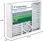 Filterbuy 16x20x5 Air Filter MERV 13 Optimal Smoke & Allergy Defense (1-Pack), Pleated HVAC AC Furnace Filters for Honeywell FC100A1003, Lennox X0592, and More (Actual Size: 15.75 x 19.75 x 4.38)
