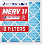 Filter King 15x30x1 Air Filter | 6-PACK | MERV 11 HVAC Pleated A/C Furnace Filters | MADE IN USA | Actual Size: 14.5 x 29.5 x .75"