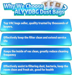 Micro Shop Vac Bags 1-1.5 Gallon by ALYYDBG, Type A - 90667 9066700 9066733 Disposable Vacuum Cleaner Collection Filter Bag 5 PCS