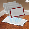 4 Packs Floor Register Vent Cover, 7"x11" Sticky Air Vent Screen Mesh Covers with Non-Magnetic Adhesive PET Gel - Securely Attaches to Plastic, Wood, Stone & More （White)