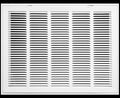 HVAC Premium 24" X 8" Steel Return Air Filter Grille for 1" Filter - Removable Face/Door - HVAC Duct Cover - Flat Stamped Face - White [Outer Dimensions: 26 5/8"w X 10 5/8"h]