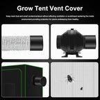 MELONFARM 4 inch Air Carbon Filter Smelliness Control with Australia Virgin Charcoal, Built-in 14cm Fan Low Nois and Speed Controller for Inline Duct Fan, Grow Tent, Vent Cover & Pre-Filter Included