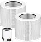 2 Pack 12020 Filter Replacement Compatible with Clorox Air Purifiers Fit for Clorox Tabletop Air Purifier Model 11020 & 11021 True HEPA Filter, Small Rooms Up to 200 Sq. Ft. Capacity