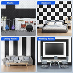 12 Pack Acoustic Panels with Self Adhesive, 12" X 12" X 0.4" High Density Sound Proof Foam Panels for Walls, Soundproof Wall Panels, Brick Sound Absorbing Panels for Home Studio Office Decor - White