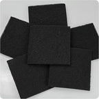 6PCS 5” Square Compost Bin Charcoal Filters, 0.4” Thick Activated Carbon Filters for Kitchen Countertop Compost Pail, Home Bucket Filter Replacements