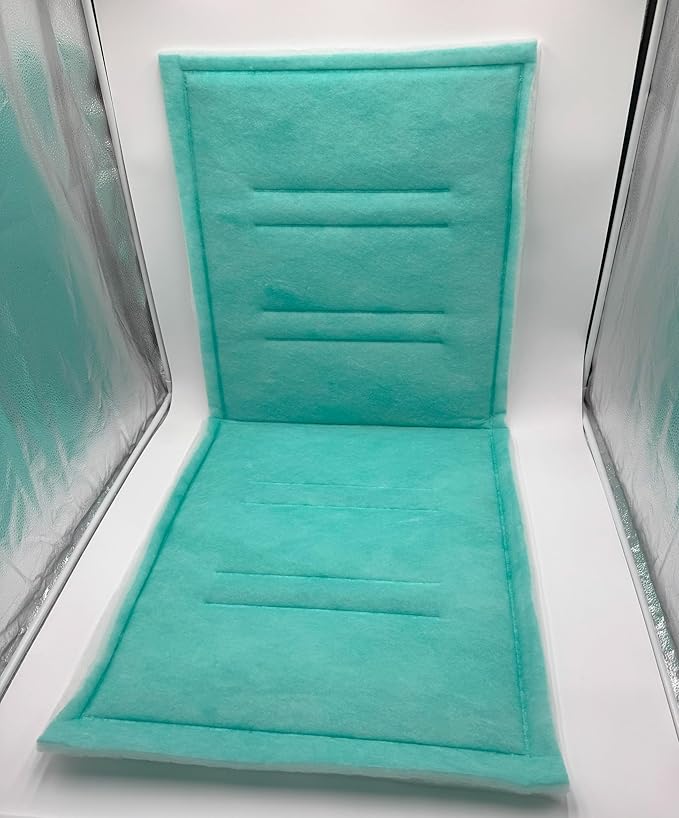 Spray Booth Intake Tacky Filter Panel, Internal Frame (10/case, 20" x 48")