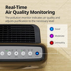 Coway AP-1512HH Mighty Air Purifier with True HEPA and Eco Mode, black/silver, 16.8 x 18.3 x 9.6