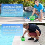 60PCS Pool Skimmer Socks Above Ground and Inground Pool, Pool Skimmer Basket Nets, Ultra Fine Mesh Screen Pool Filter Socks for Pool Skimmer Basket