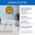 Aquasana Under Sink Water Filter | 3-Stage Claryum Filtration | Reduces up to 99.99% of PFAS, Lead & Chlorine | Under Counter Drinking Water Filter | Includes Oil-Rubbed Bronze Faucet | AQ-6300-ORB