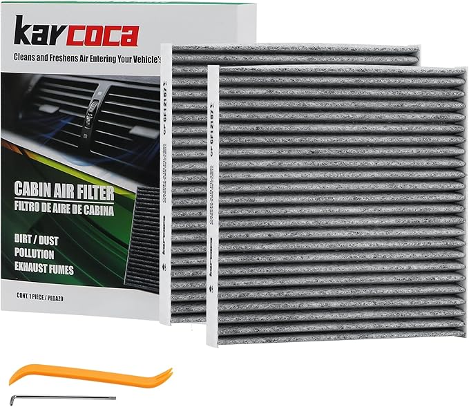 CF11671 Cabin Air Filter With Activated Carbon Compatible with RAM 1500 2500 3500 2016-2024, RAM 4500 5500 2016-2023, MAZDA CX-7 2007-2012(2 Pack)