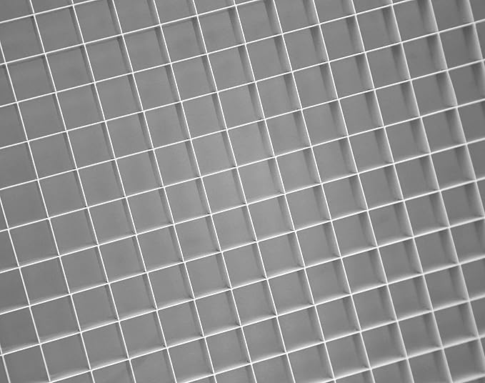 HVAC Premium 24" x 36" Cube Core Eggcrate Return Air Filter Grille for 1" Filter - Aluminum - White [Outer Dimensions: 26.5" x 38.5"]