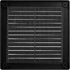 Vent Systems 8" x 8" Inch (Opening Dimensions) - Pack of 2 - Black Plastic Soffit Vent Cover - Durable Square Air Vent Grille with Mesh Screen - Ventilation Grill Wall, Ceiling Indoor, Outdoor