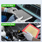 AUTOKAY Engine & Cabin Air Filter Set Fits for Dodge Ram 2500 3500 4500 5500 2016-2025 RE# 53034051AB 68406048AA CA10261 PA4318 68318365AA 5058693AA PA6314 88930 46930 68052292AA CF11671 CAF1864P