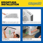 Maycold 20x25x1 MERV 8 Furnace Air Filters (6-Pack), Pleated HVAC AC Filter for Home or Office – Traps Dust, Lint & Pet Hair, Actual Size 19.70 x 24.70 x 0.75，Individually Wrapped in Plastic