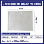 4 Pcs 203368 Air Pre Filter 16'' x 12.5'' Compatible with Honeywell Air Cleaner F300E1019 F300A1625 F50F1073 F50F F300E