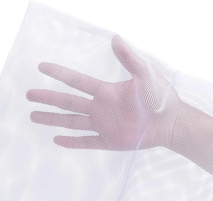 JIHAQUA Aquarium Filter Bags Large - Reusable Fish Tank Filter Media Mesh Bags with Plastic Zipper (14 x 18 inch (6 Pack))
