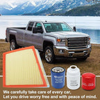 Diesel 6.6L Duramax Filter Kit Fuel/Oil/Air/Transmission Filter, Compatible with 2011-2016 Chevy Silverado/GMC Sierra 2500 3500 HD Replaces#TP3018, PF2232, A3141C, 29539579