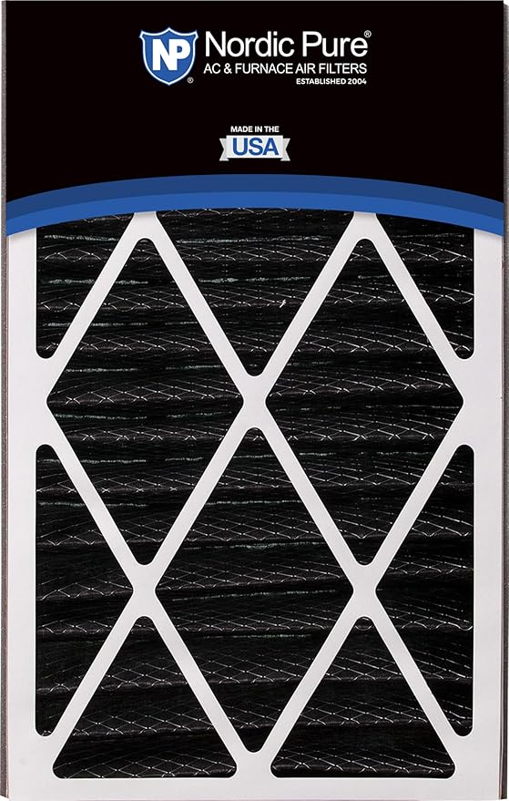 Nordic Pure 16x25x3 (Actual Size: 15 13/16 x 24 5/16 x 3) MERV 8 Pleated Plus Carbon Trion Bear Cub 255649-101 Replacement AC Furnace Air Filters 7 Pack