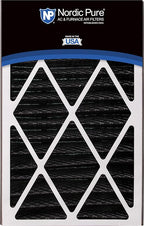 Nordic Pure 16x25x3 (Actual Size: 15 13/16 x 24 5/16 x 3) MERV 10 Plus Carbon Trion Air Bear Cub Replacement Air Filters 3 Pack