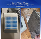 Air Vent Filters, 12"X90" Cut to Size Air Filter Material, MERV 8 Electrostatic Air Filter Roll, Blue & White Vent Filters for Home Floor, Rv Ac Vent, Ceiling, Refrigeration, HVAC Furnace Vent, Etc