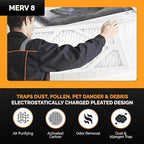 Tiger Tough 16x16x1 Air Filter MERV 8 MPR 600-800, High-Performance Pleated HVAC AC Furnace Filter Replacement for Home, 12-Pack