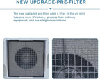 HEPA H14-Filter Laminar Flow Hood Updated FanFilter Unit（Include HEPA Filter）100/ISO Class 5 Cleanroom/Laboratory/Cleanroom/Mushroom Room, Laminar Air Flow Hood(46.2"x22.6"110V，Dual Machine)