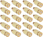20pcs High Pressure Atomizer Nozzle Brass Misting Nozzles for Outdoor Cooling System, Landscaping, Greenhouse Irrigation, Air Humidification, Anti-Drip Fogging Spray Head(0.02"/0.5mm)