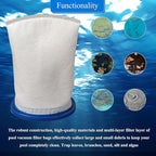 X-treme Multilayer Filter Bag, Compatible with Catfish Ultra,iVac 250,iVAC C2,Volt FX-4 and for Jacuzzi JPV200 Handheld Pool Vacuums (2 Pack, X-treme Multilayer Filter Bag)