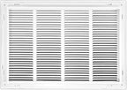 Venti Air 24" X 18" Steel Return Air Filter Grille - Removable Face/Door for 1 inch Filters - HVAC Duct Cover Grill (2-3 Business Day Delivery) [Outer Dimension: 26.5"W X 20.5" H]